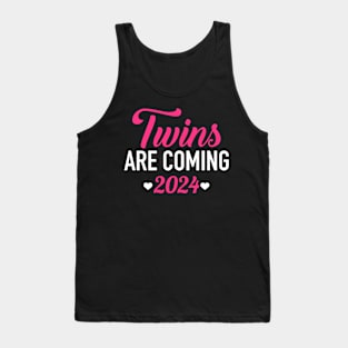 Twins are coming 2024 for pregnancy announcement Tank Top